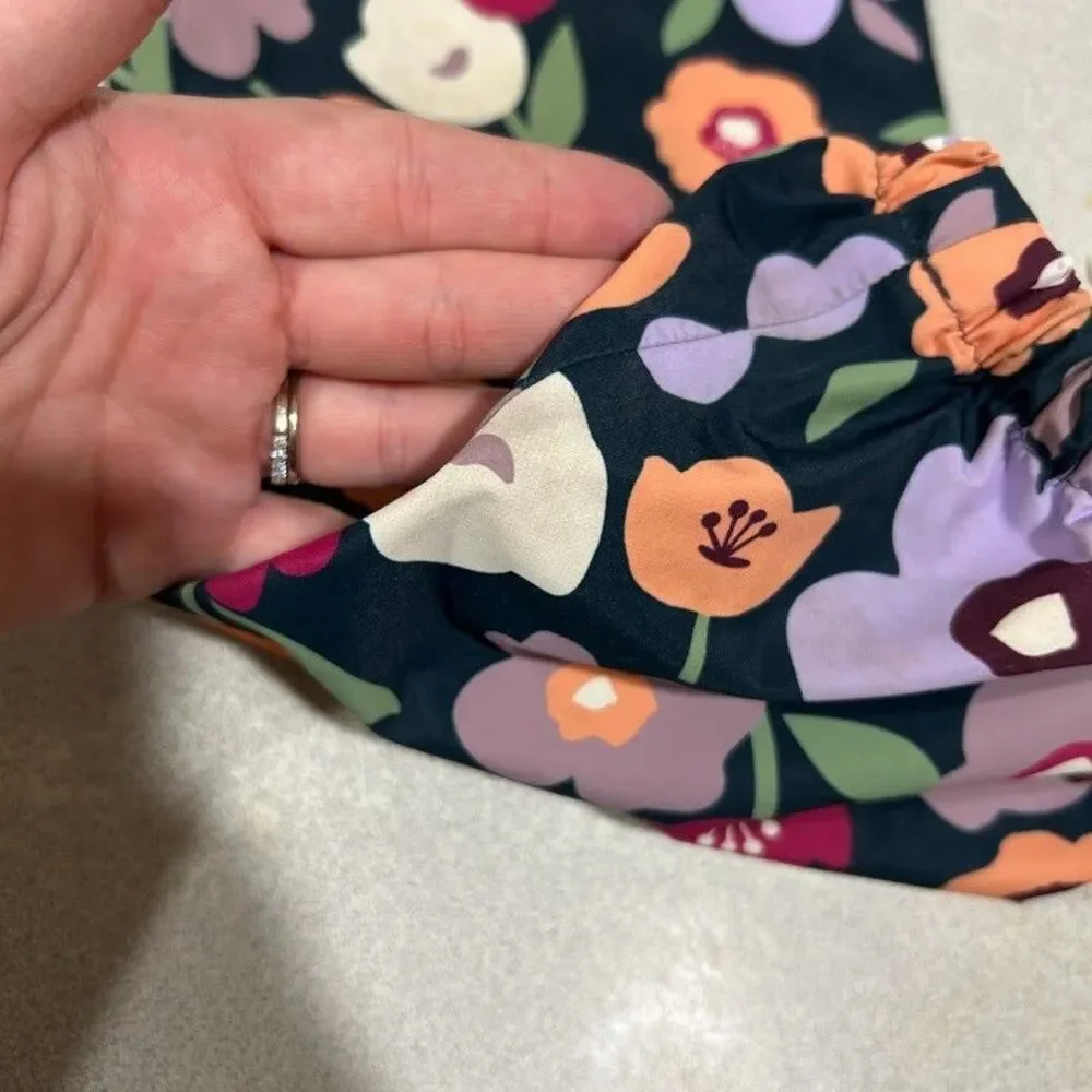 Jan & Jul Single Layer Rain Pants Girls 6Y Floral Print Puddle Dry Waterproof